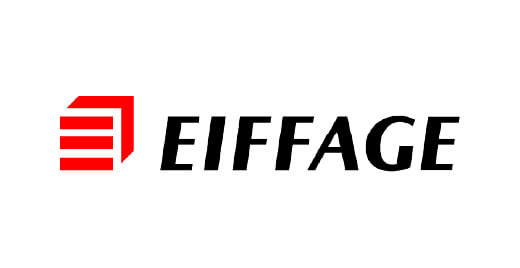 Logo EIFFAGE - Client partenaire AEMMIE bureau études électricité industrielle tertiaire Gironde France